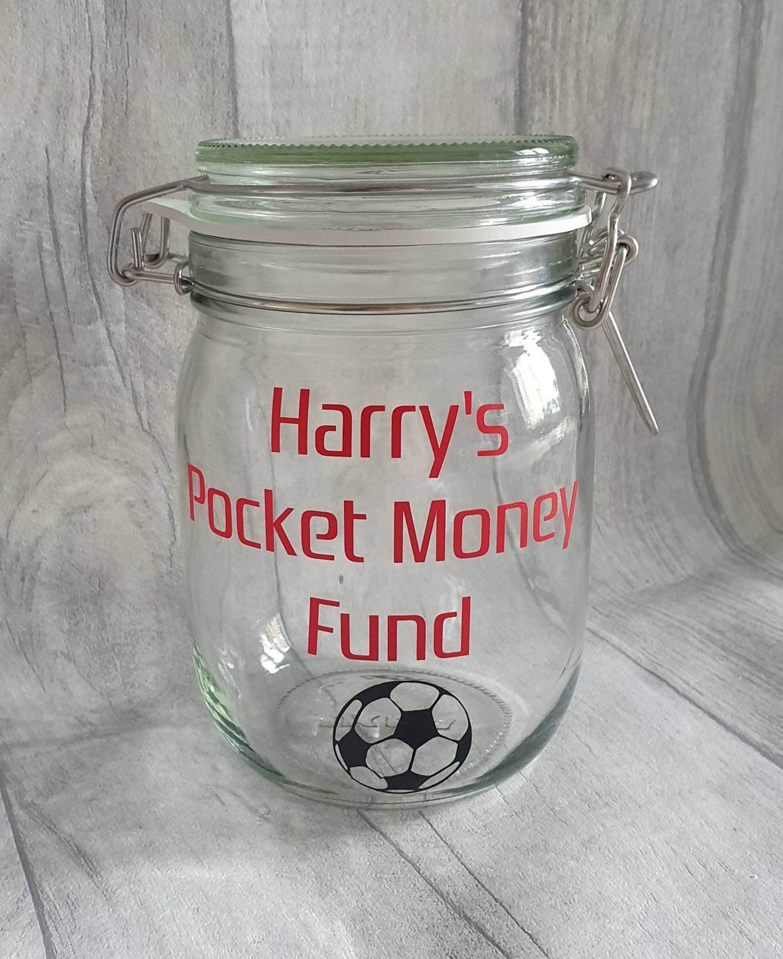 Personalised Pocket Money Jar Etsy