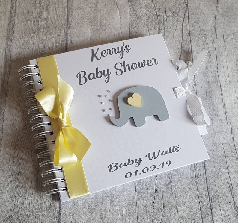 Personalised Baby Shower Book Baby Shower Guest Book Etsy UK