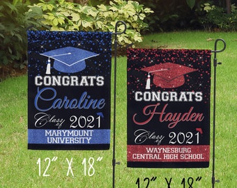 Personalized Yard Flags Graduation 2022