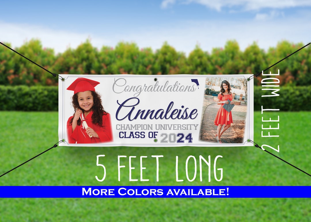 Extra LARGE Graduation Senior Sign 2025 - Graduate Vinyl Banner ...