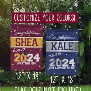 Graduation Garden Flag 2025 - Graduate Yard Sign - Graduation Decoration - 2025 Graduate - High School Graduation, College Graduation Flag