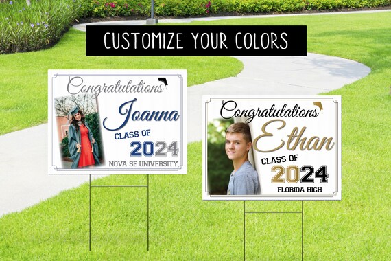 Personalized Graduation Yard Sign 2025, Graduate 2025, Senior Grad Sig