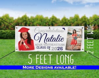 Extra LARGE Graduation Senior Sign 2026 - Graduate Vinyl Banner - Graduation Banner - 2026 Graduate - High School Grad, College Graduation