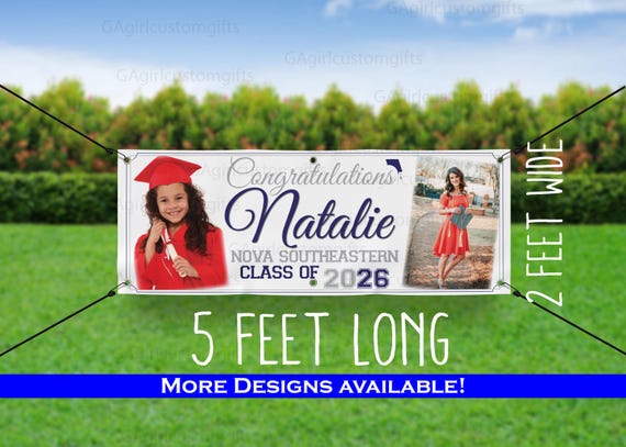 Extra LARGE Graduation Senior Sign 2026 - Graduate Vinyl Banner - Graduation Banner - 2026 Graduate - High School Grad, College Graduation