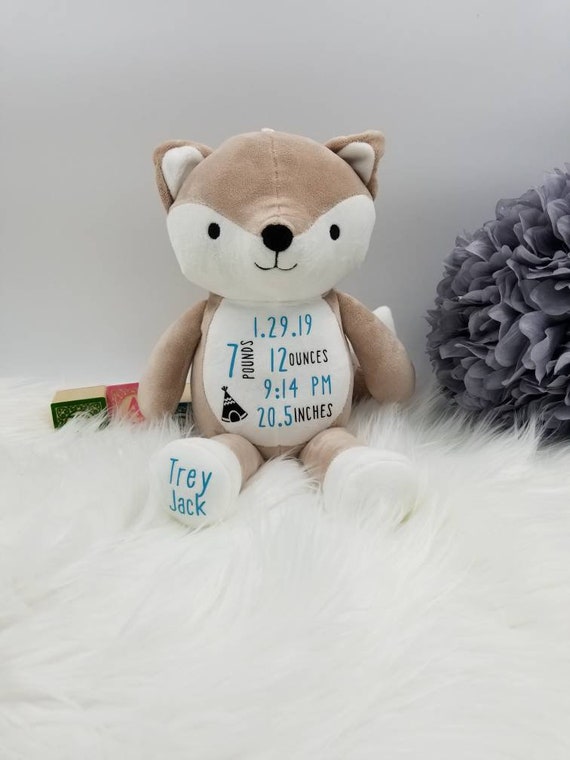 baby announcement stuffed animal