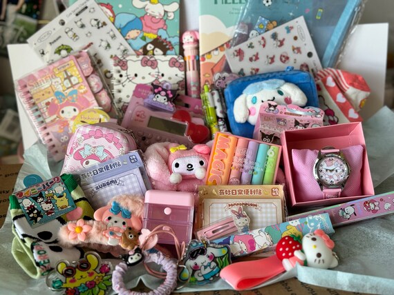Sanrio Boîte mystère Sanrio, ensemble de boîtes surprises mignonnes et