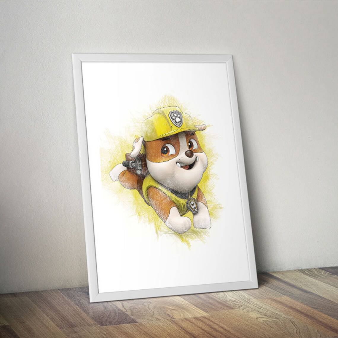 Paw Patrol / Rubble / Printable / Wall Art / Poster / Decor Etsy