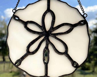 Stained Glass Sanddollar - White