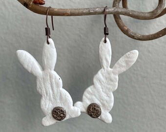 Easter Bunnies - Dangle Earrings