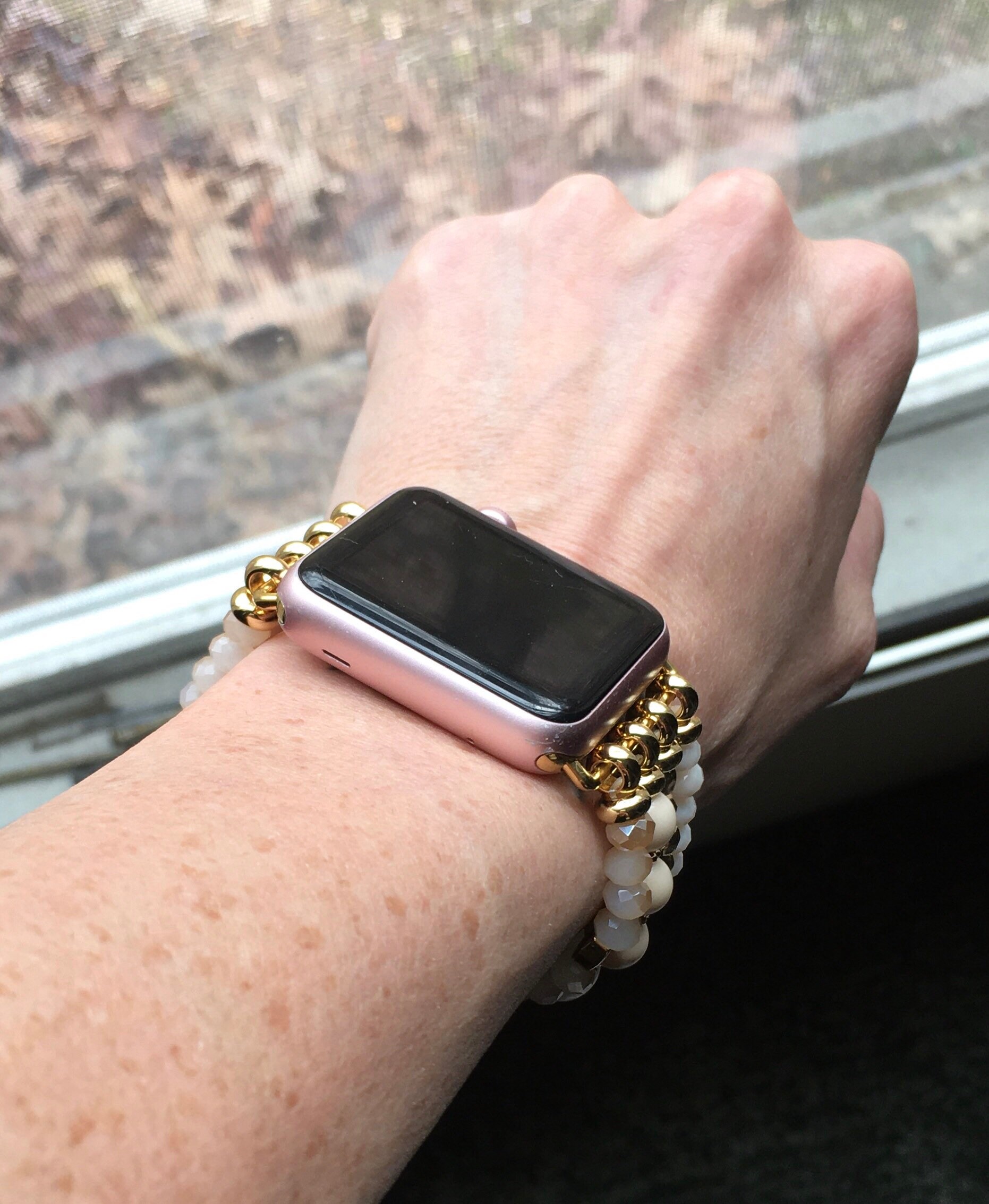 Beaded Apple Watch Band 38mm 40mm 42mm 44mm Apple Watch Series Etsy
