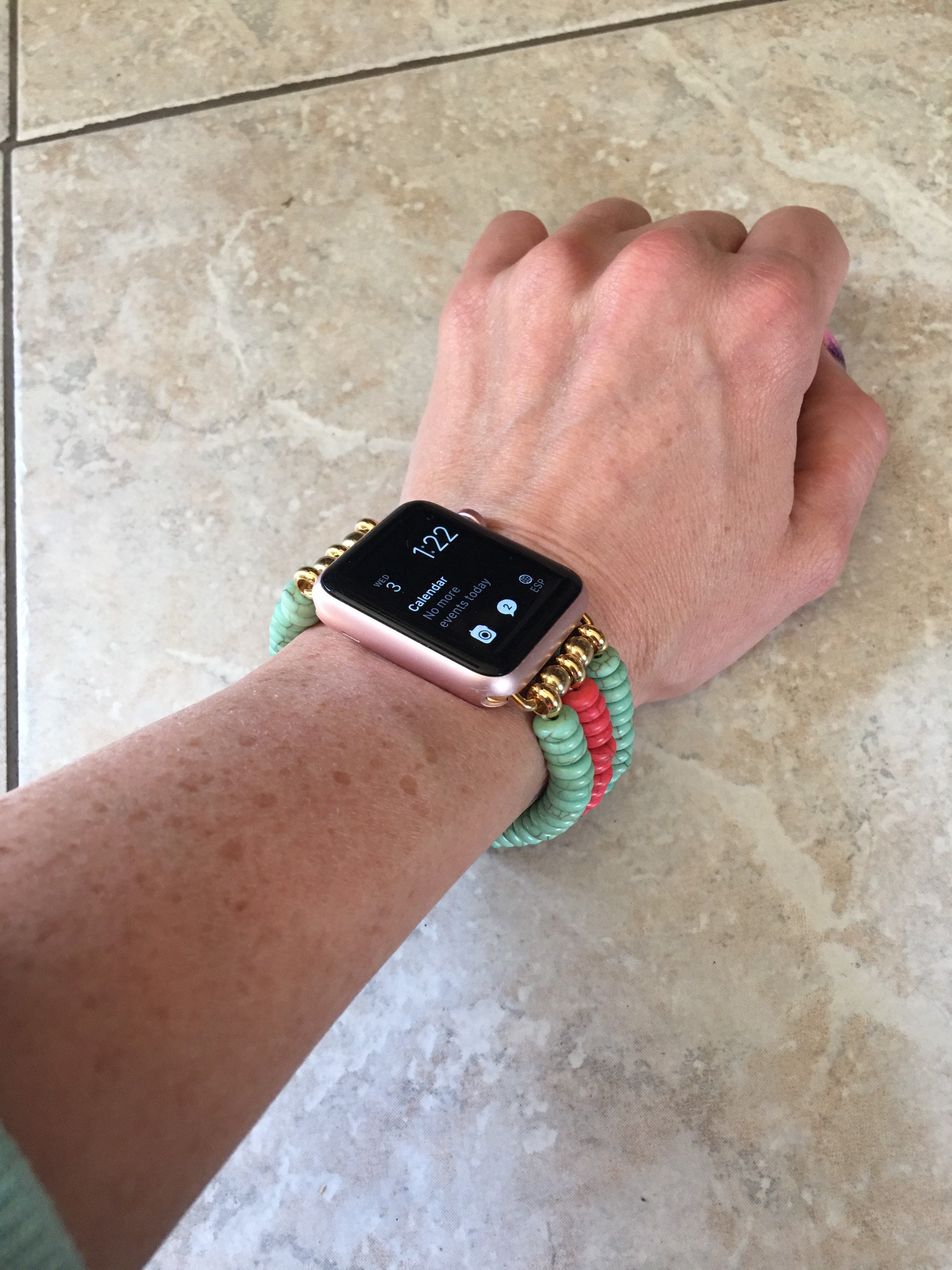 Turquoise Beaded Apple Watch Band 38mm 40mm 42mm 44mm Apple Etsy