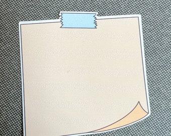 Blanko Sticky Note (Sticker)