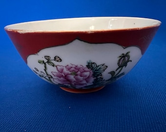 1950s China Jingdezhen Pastel Porcelain Bowl