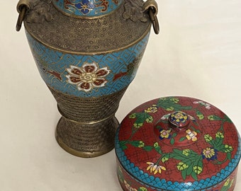 Cloisonné was produced during the Ming and Qing dynasties.