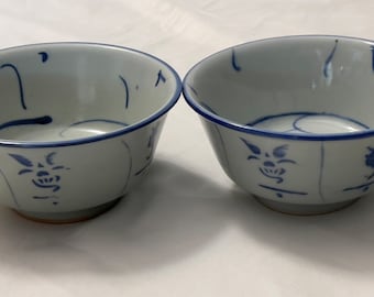 China Qing Dynasty folk kiln blue and white bowl