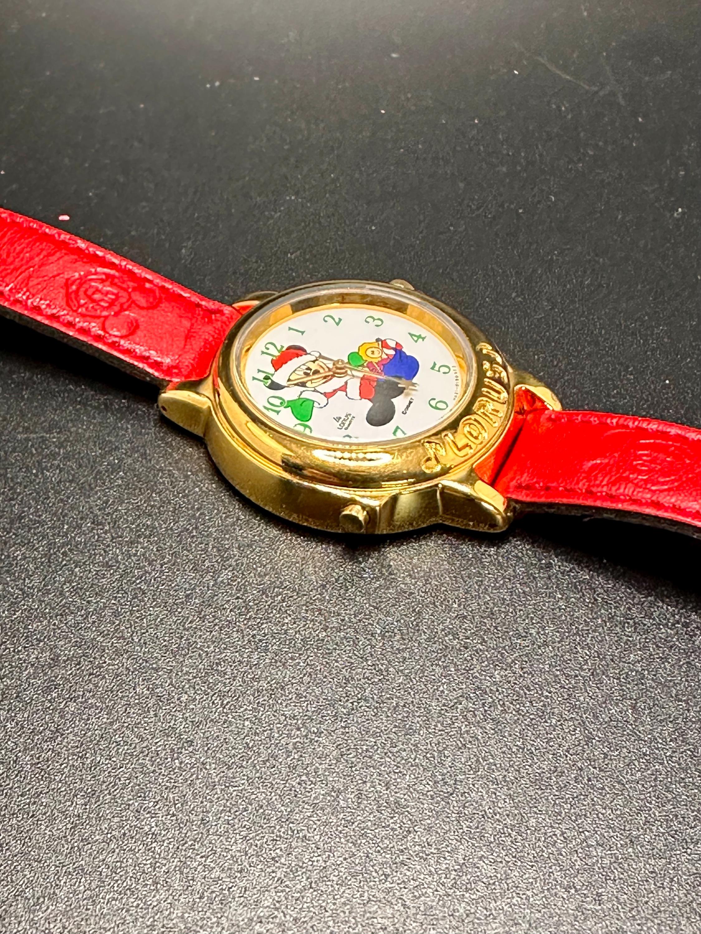 Vintage Disney Lorus Musical Watch Mickey Mouse Christmas Holiday Vintage Disney Mickey Mouse V422-0011 R2 Musical Watch Lorus  main image 2