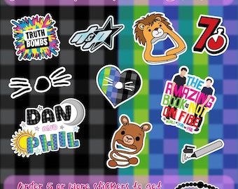 Pegatinas temáticas de Dan y Phil