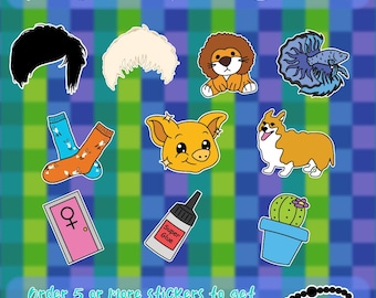 Pegatinas temáticas de Phil Lester