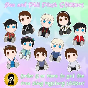 Dan und Phil Plüschsticker