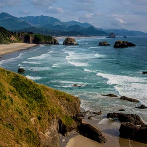 Ecola beach Oregon state park Cannon beach haystack rocks Tillamook
