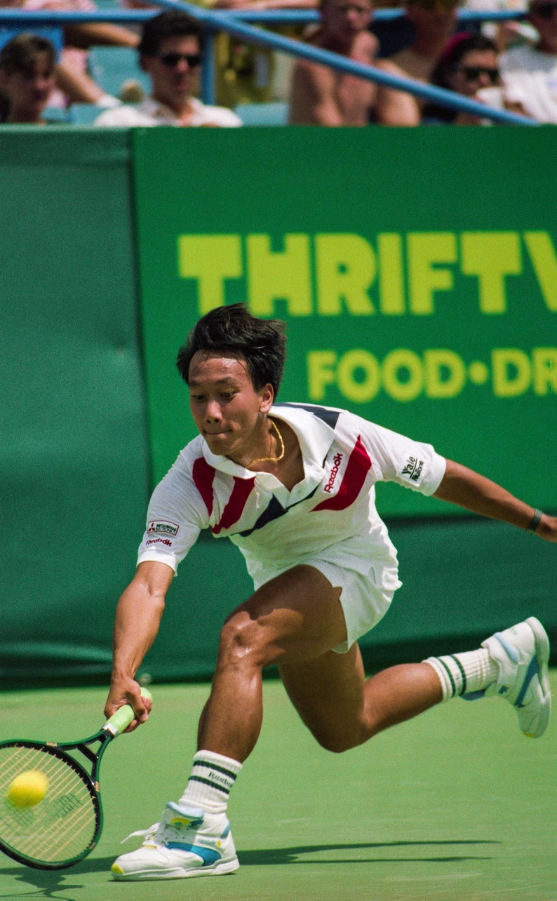 Michael Chang, Tennis, Vintage Tennis, Chang, Tennis Art, Tennis Photo