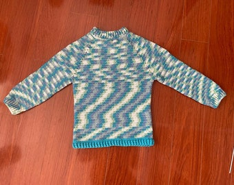 Blue Mix - Sweater For Kids - Age 7 to 9