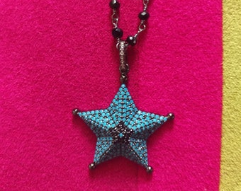 Pave Starfish Necklace