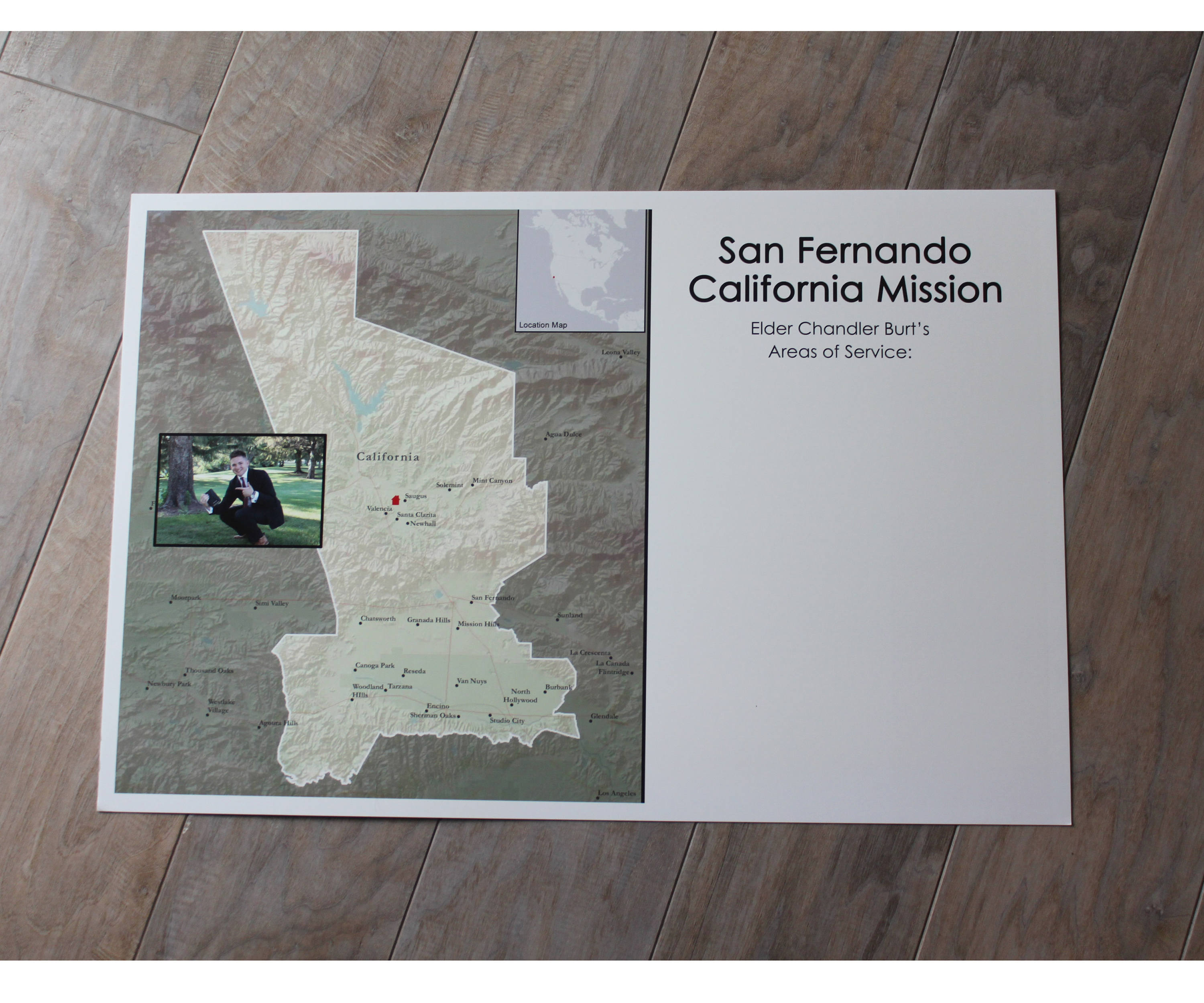 LDS Missionary Personalized Poster Missionary Map You have | Etsy