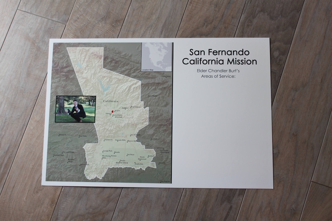 LDS Missionary Personalized Poster Missionary Map You have | Etsy