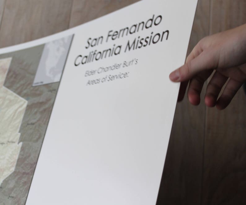 LDS Missionary Personalized Poster Missionary Map You have | Etsy