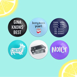 Jake Peralta, Captain Holt, Amy Santiago Pinback Buttons