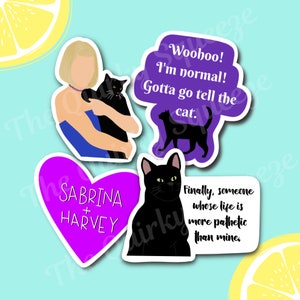 Teenage Witch TV Show Inspired Waterproof Vinyl Stickers Sabrina Spellman