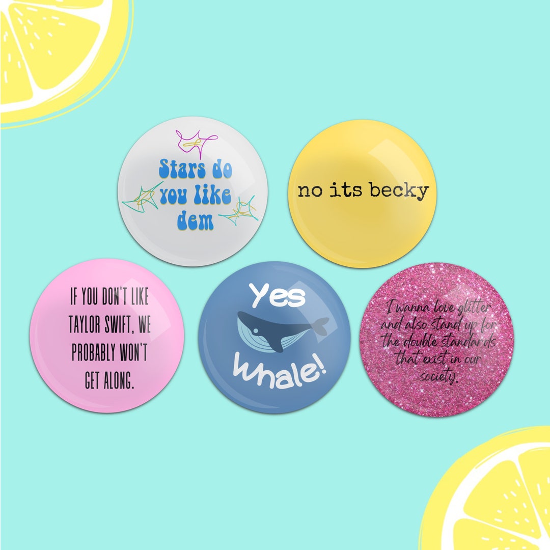 TS Inspired Funny Pinback Buttons - Etsy Sweden