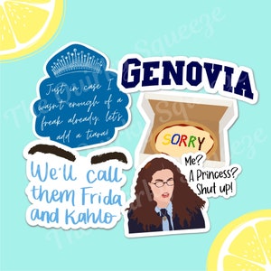 Diaries Mia Thermopolis Princess Inspired Waterproof Vinyl Stickers