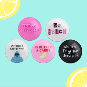 Mean Movie Pinback Buttons