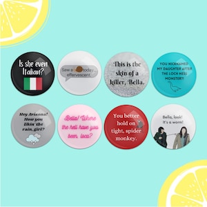 Bella and Edward Meme Inspired Pinback Buttons