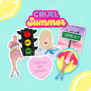 TS Lover Era Album Inspired Vinyl Waterproof Stickers