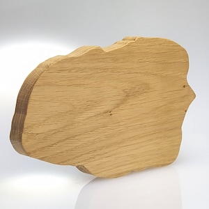 Föhr Holz Insel, Wanddeko, Geschenk maritim, Föhr aus Eichenholz, Nordsee Insel, Insel Silhouette