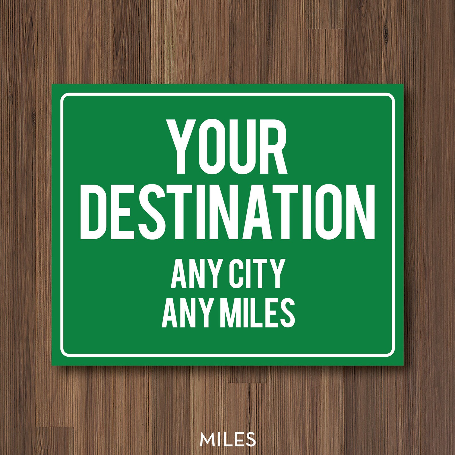 Personalized Destination Sign Highway Sign Distance Sign Etsy