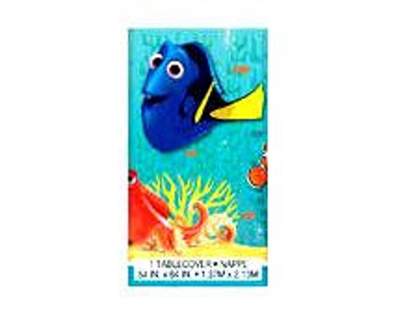 Disney Finding Dory Rectangular Plastic Table Cover, 54 X 84 Birthday Party Supplies image 2