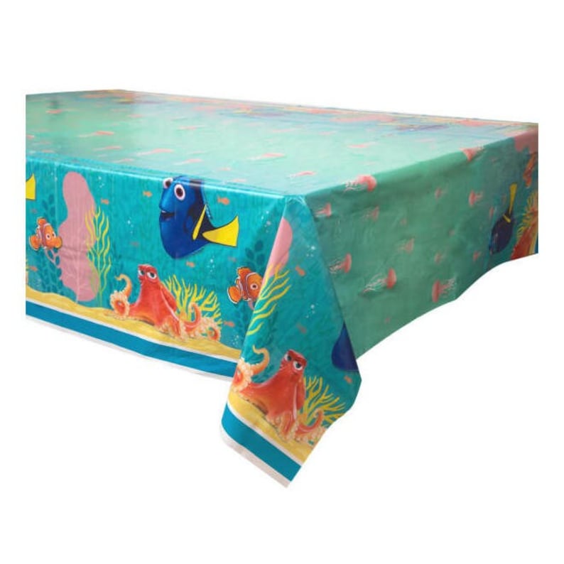 Disney Finding Dory Rectangular Plastic Table Cover, 54 X 84 Birthday Party Supplies image 1