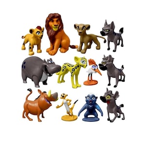 The Lion Guard Birthday Cake Toppers  Lot of 12 New Rubber Toy Figures Party Favor The Lion King