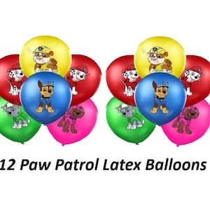 Paw Print 11 inch Latex Balloon~Paw Patrol Party~Puppy Party~Cat Party~Pet  Party~Pet Birthday~Pet Adoption Event~Animal Balloons~Woodland