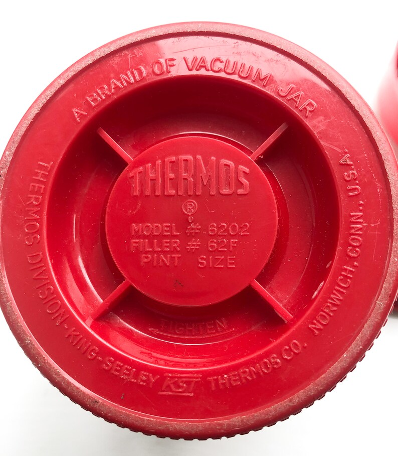 Vintage Mod Aladdin Thermos Wide Mouth Insulated Vacuum Bottle 1970's