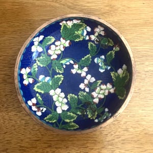 Antique Chinese Enamel and Brass Cloisonne Bowl