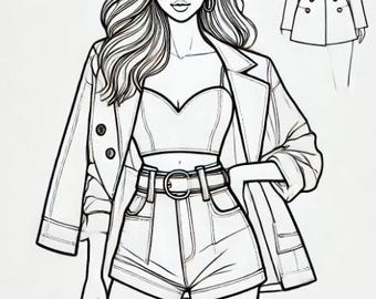 Fashion Coloring Book