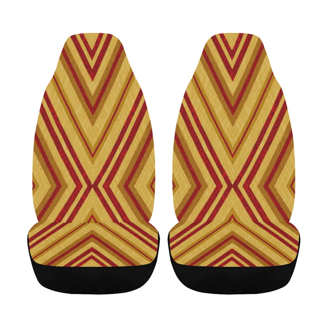 Car Seat Cover Gold Angular Airbag Compatible set of 2 Etsy