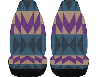 Car Seat Cover Purple Native Airbag Compatible (Set of 2)