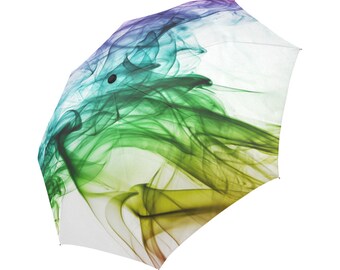 FOX PRODUCTS- Automatic Foldable Umbrella (Model U04)  Color Smoke