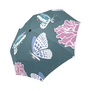 Floral Rain Gear Rose Automatic Foldable Umbrella Accessoires Paraplus & regenaccessoires Garden Pattern Umbrella 